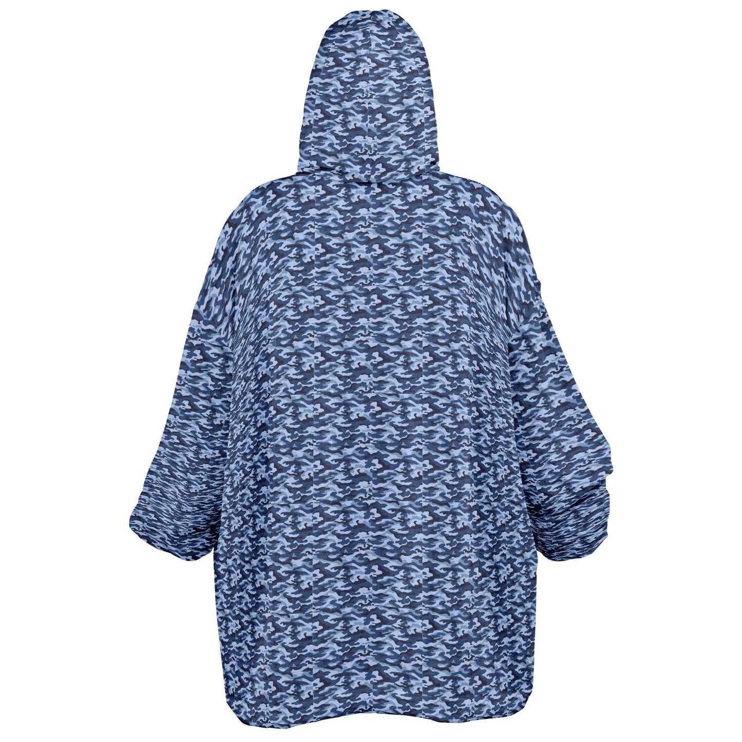 Blue Camo Oversized Hoodie