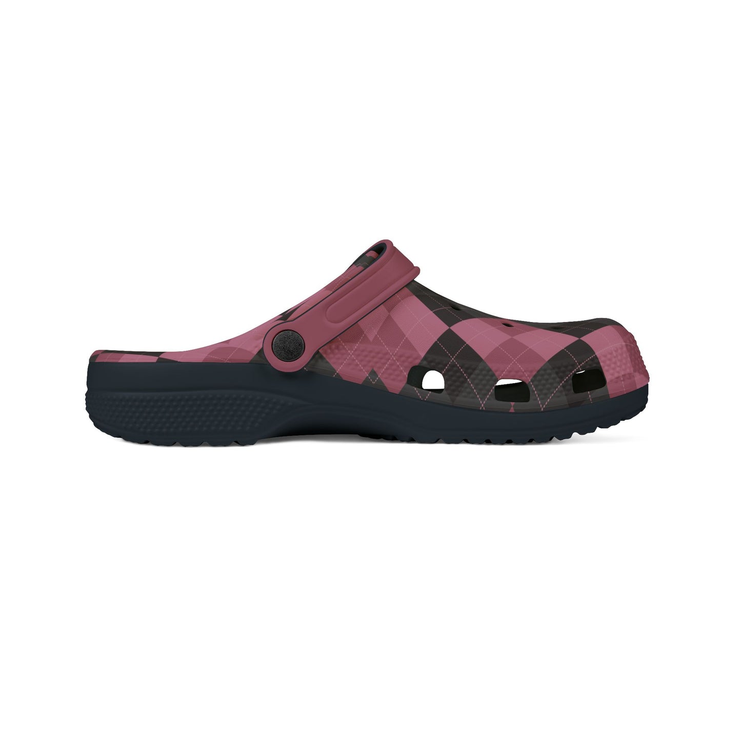 Pink and Black Argyle Camp Shoes