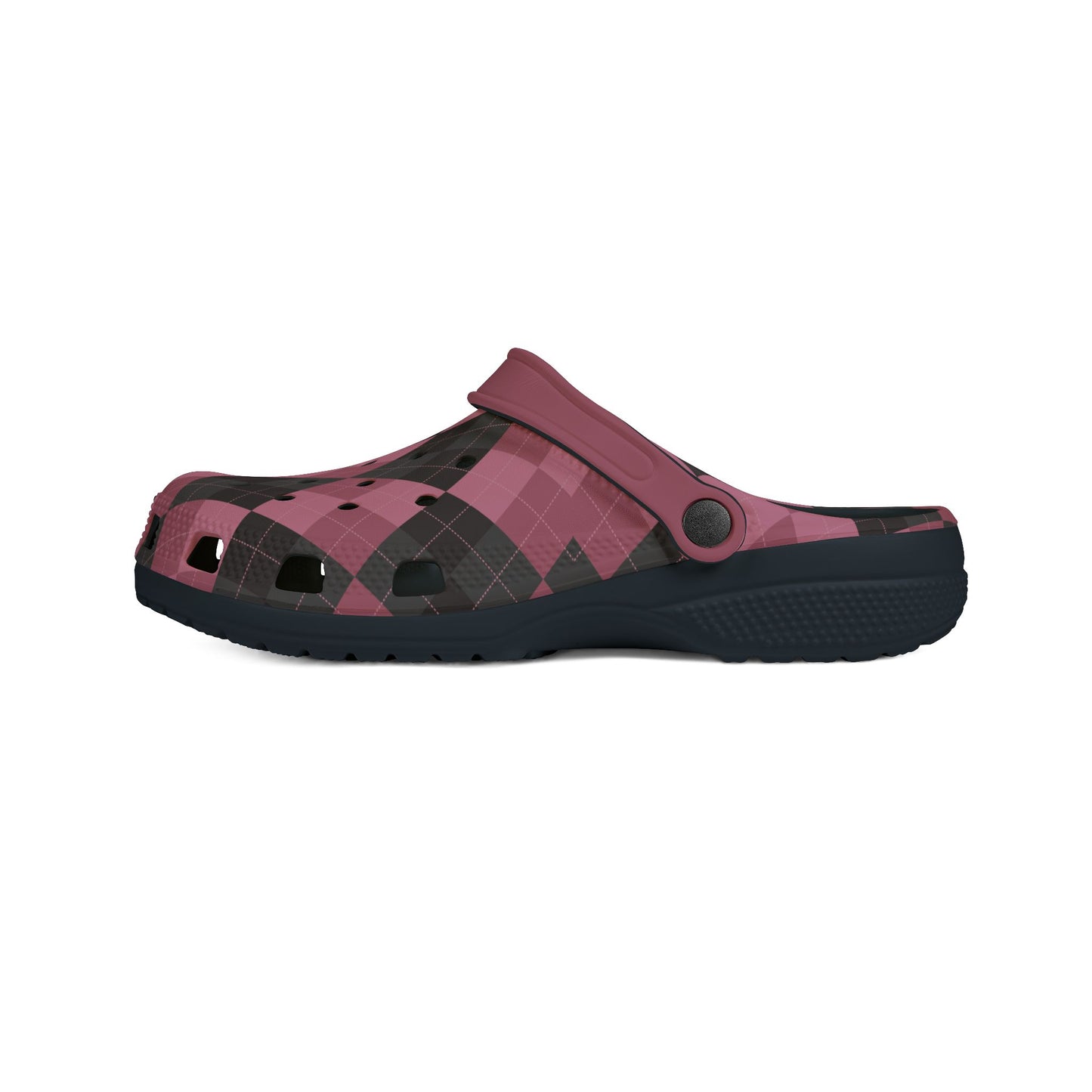 Pink and Black Argyle Camp Shoes