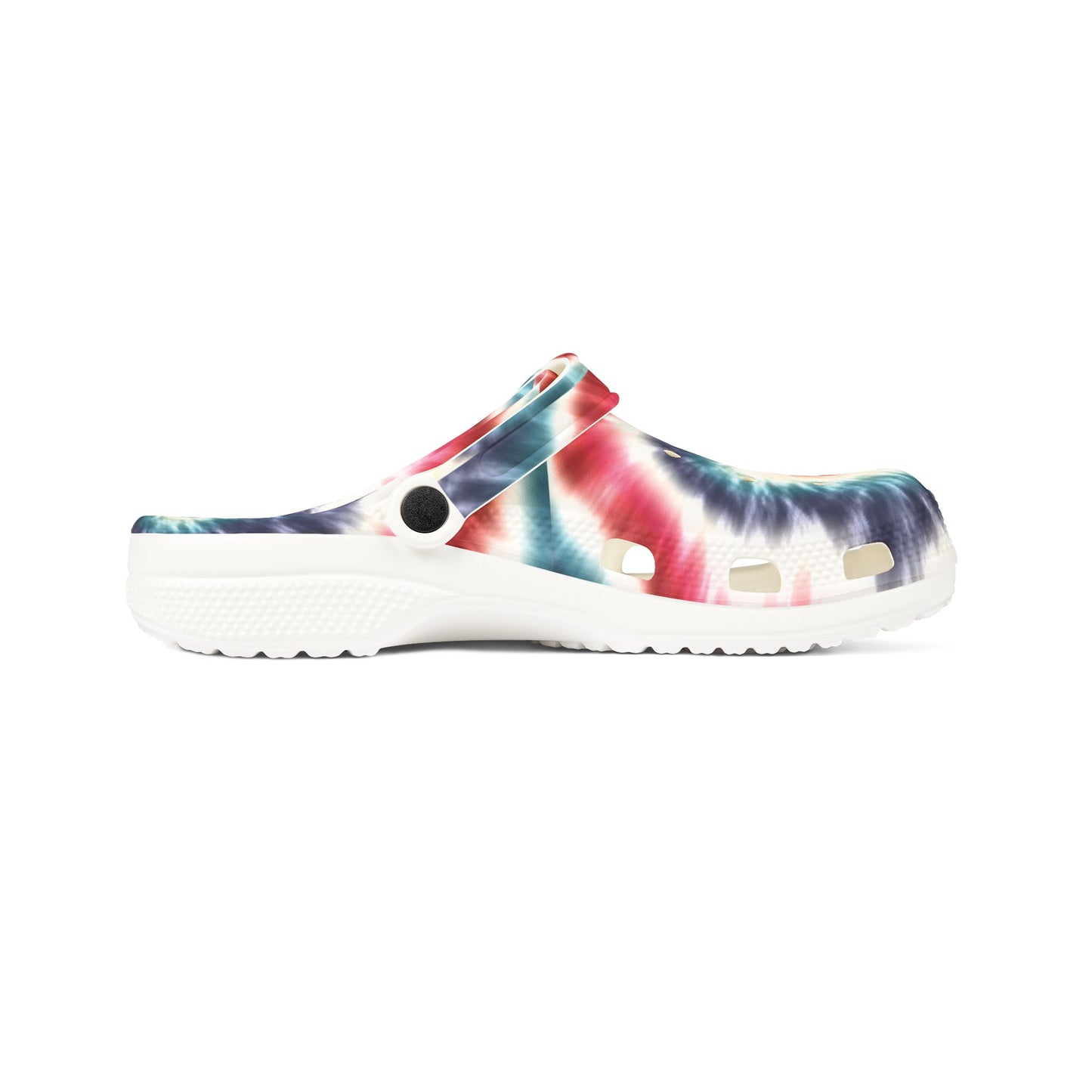 Red White and Blue Tie Dye Camp Shoes