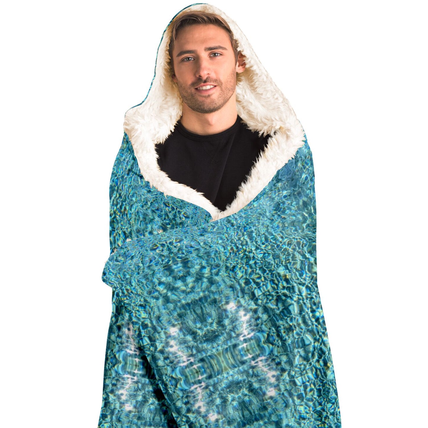 Aqua Dreams Hooded Blanket