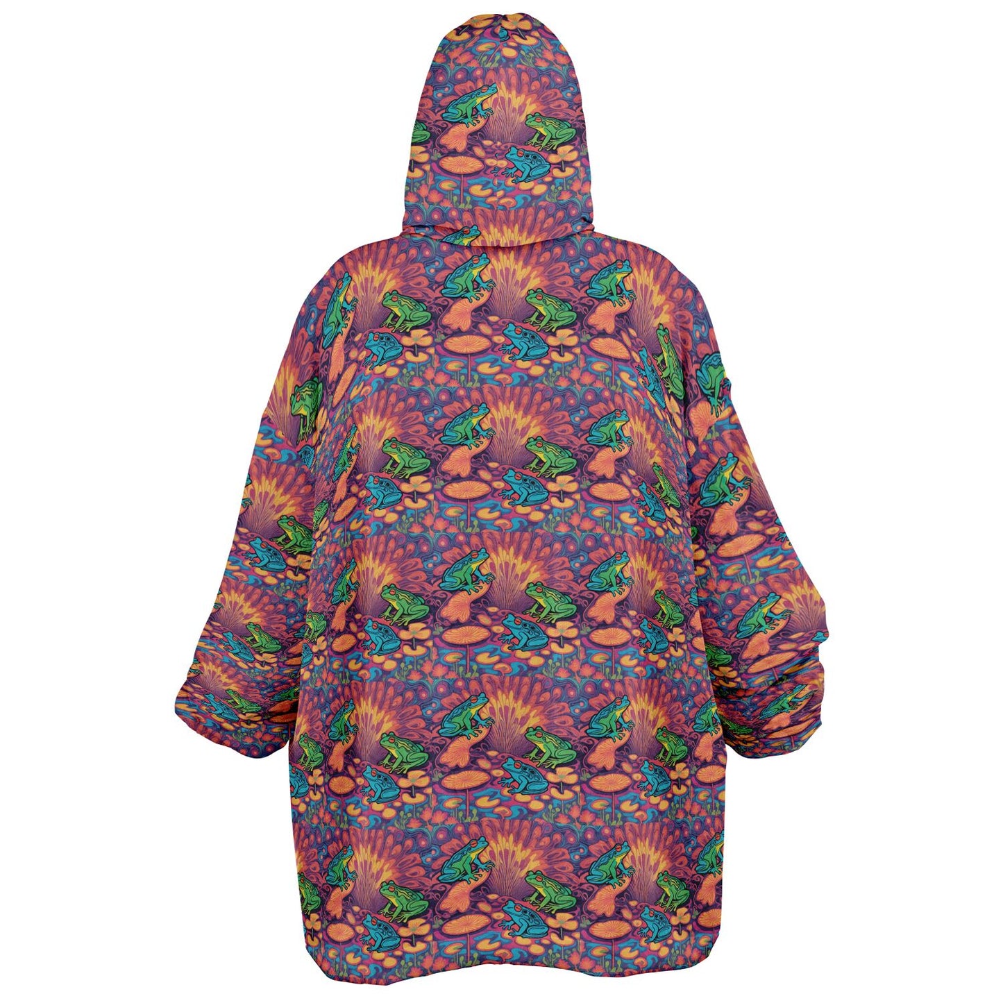 Psychedelic Frogs Oversized Hoodie