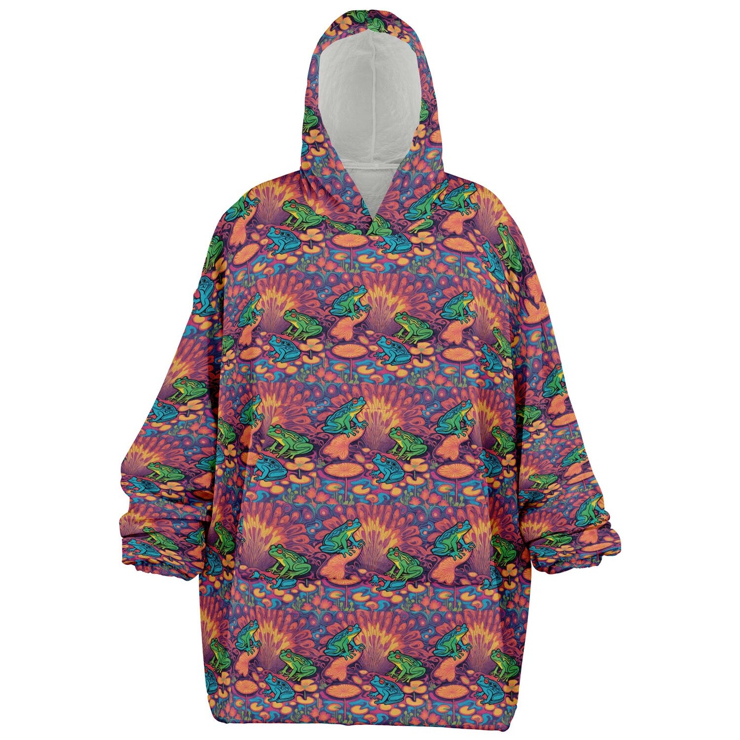 Psychedelic Frogs Oversized Hoodie