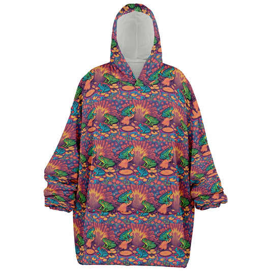 Psychedelic Frogs Oversized Hoodie